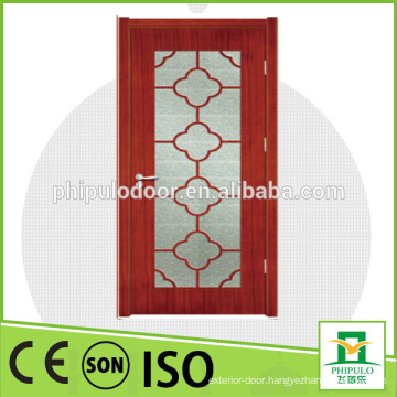 2015 China manufacture new products cheap interior wood door with glass inserts